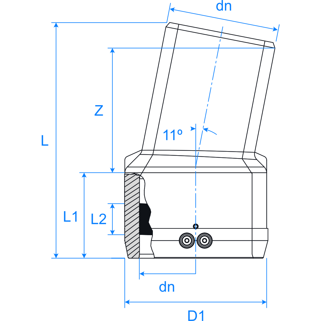 Friatec Elbow WS11 EF Blu Ill