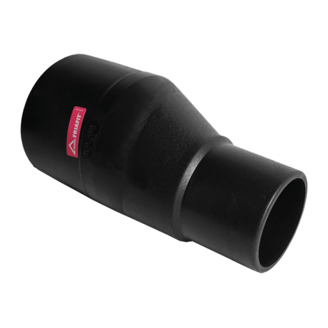 Black Fabricated Eccentric Reducers : PN10 : SDR17 : RES