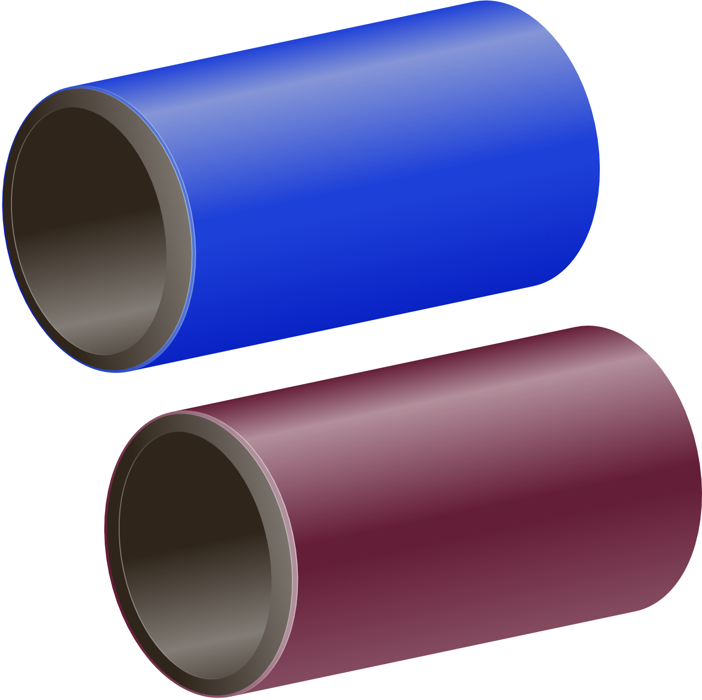 Mill Pro PE Pipe M10 Pipe Blu Pur