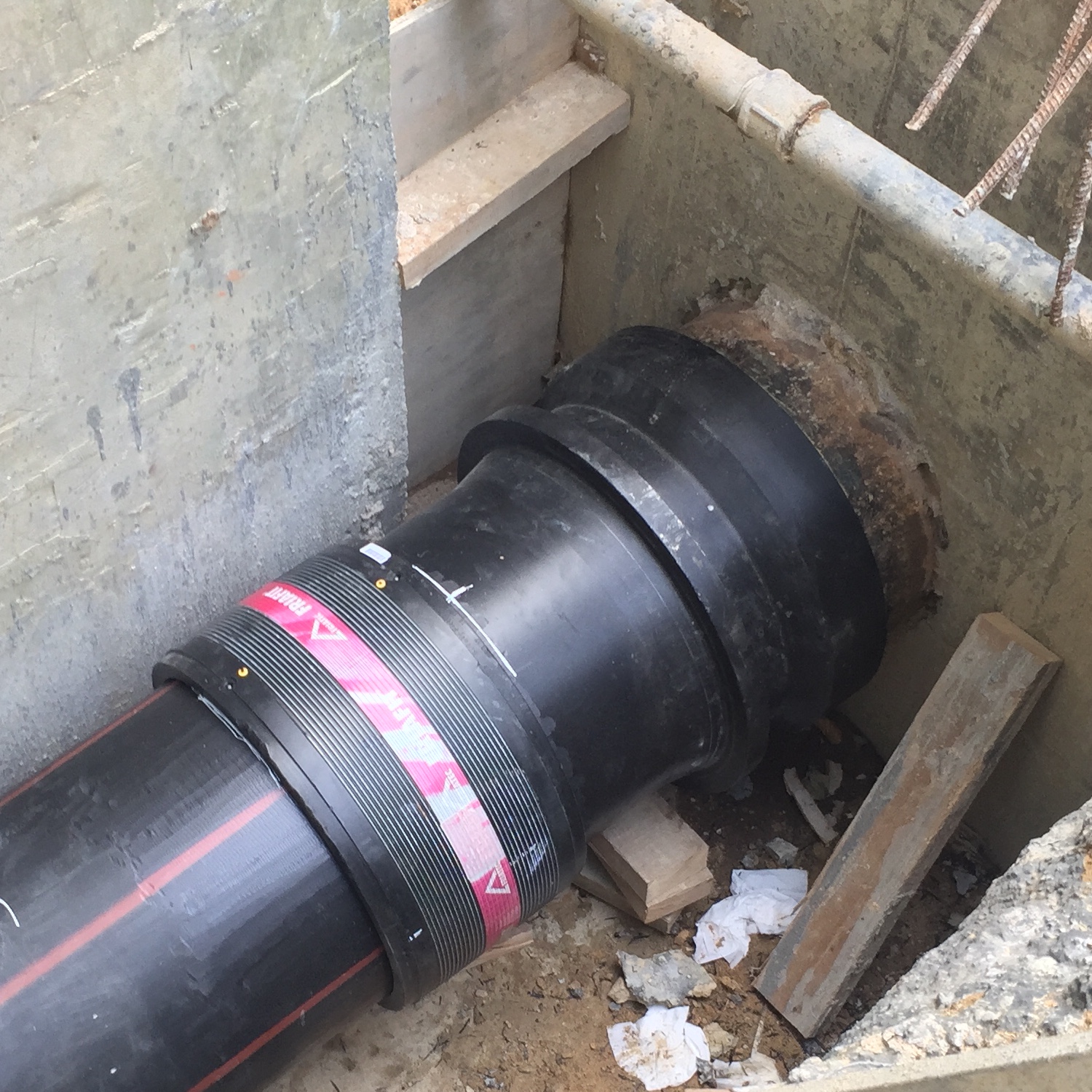 Transition & Pipe Fitted 1500X1500