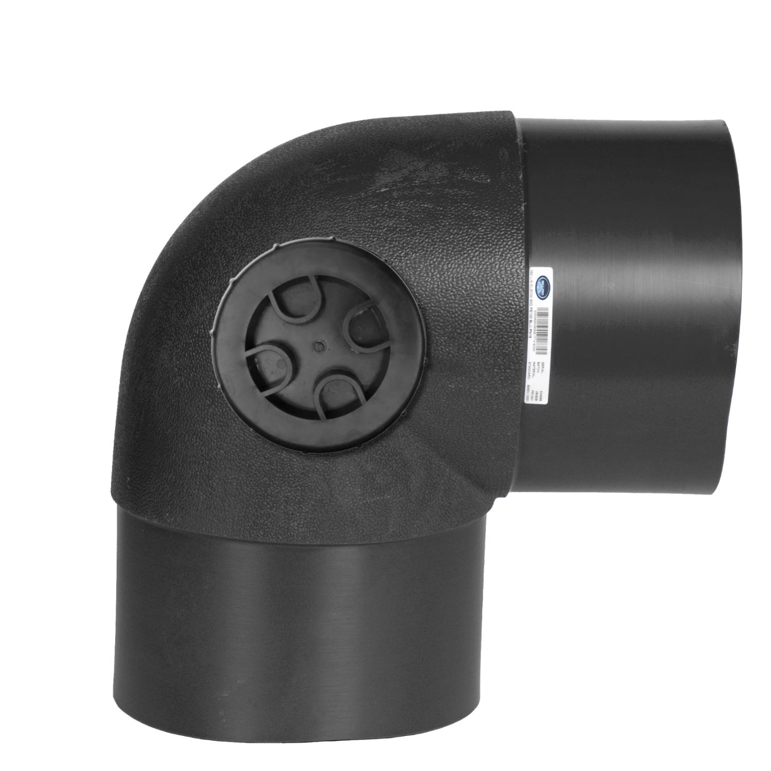 Inspection Elbow Mld 90 LS Blk